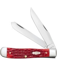Trapper Knife With Clip Case CV, Red