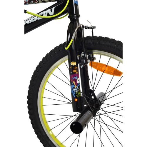 Velosipēds Karbon BMX 20, black-lime