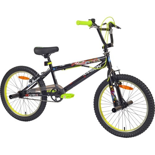 Karbon BMX 20 bike, black-lime