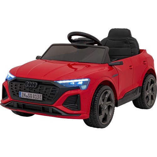 Elektromobilis Audi SQ8 sarkans