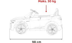 Электромобиль Audi SQ8 красный