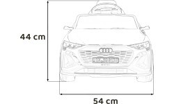 Elektromobilis Audi SQ8 sarkans