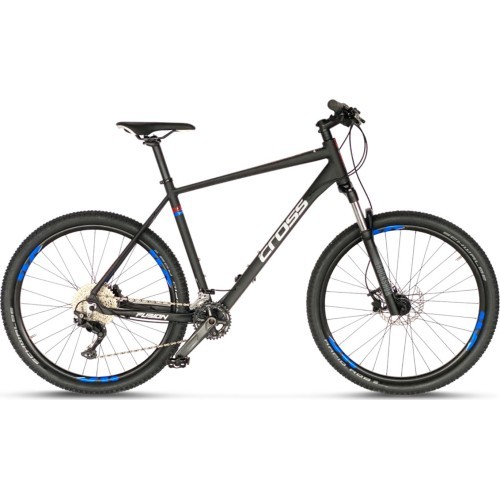 CROSS Fusion X 27.5", 20 ātrumi, izmērs 16.5" (42 cm), melns