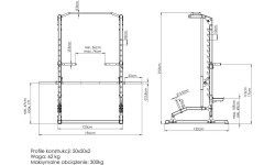 Машина Смита с турником и брусьями MS-U105 2.0 Marbo Sport