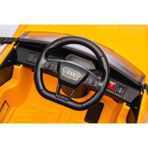 Elektromobilis Audi SQ8, dzeltens