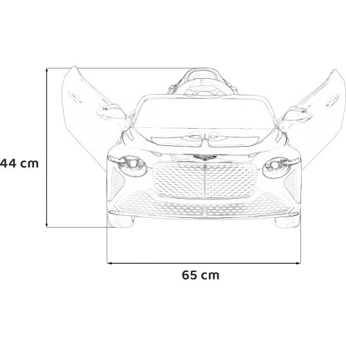 Bentley Bacalar, melns elektromobilis bērniem
