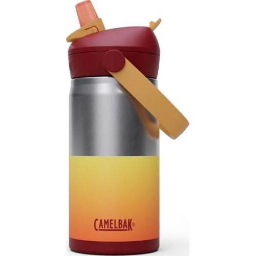 Thrive Flip Straw Kids VSS bērnu pudele 0,35 l, Orange Sunset