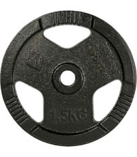 Cast Iron Weight Plate inSPORTline Hamerton Black 1.25 kg, 30 mm