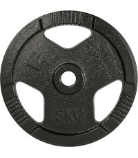 Cast Iron Weight Plate inSPORTline Hamerton Black 5 kg, 30 mm