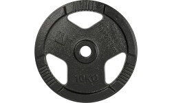 Cast Iron Weight Plate inSPORTline Hamerton Black 10 kg, 30 mm