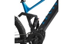 Pilnas balstiekārtas kalnu elektrovelosipēds Levit Kingit BF Overstep 630 29" - 2024 - Blue black pearl