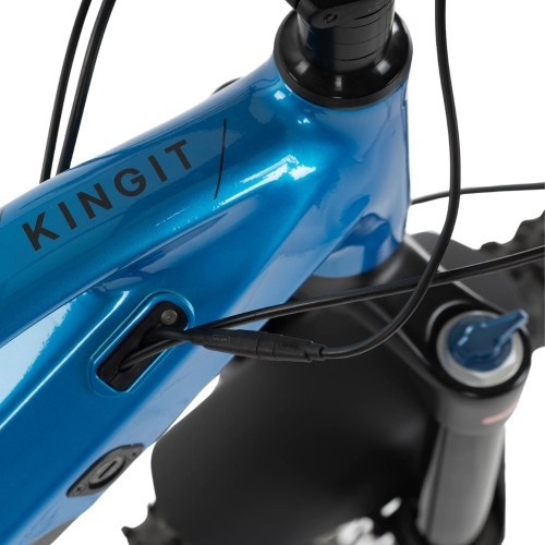 Pilnas balstiekārtas kalnu elektrovelosipēds Levit Kingit BF Overstep 630 29" - 2024 - Blue black pearl
