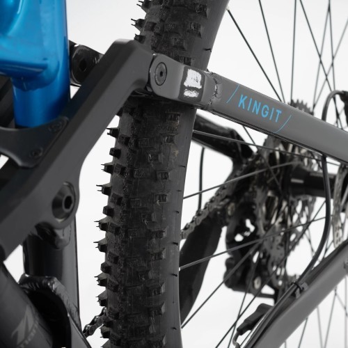 Pilnas balstiekārtas kalnu elektrovelosipēds Levit Kingit BF Overstep 630 29" - 2024 - Blue black pearl