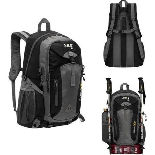 NC1733 TOURIST BACKPACK BLACK TREELINE 40L NILS CAMP