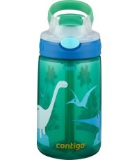 Bērnu ūdens pudele Contigo Gizmo Green Dino, 2115035, 420 ml