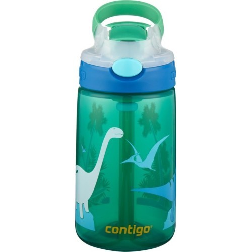 Contigo Gizmo Kids Water Bottle Green Dino, 2115035, 420 ml