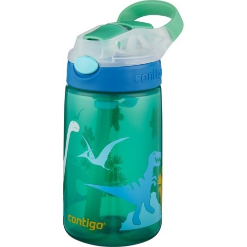 Детская бутылочка для воды Contigo Gizmo Green Dino, 2115035, 420 мл