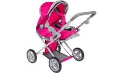 2-in-1 Pink Stroller