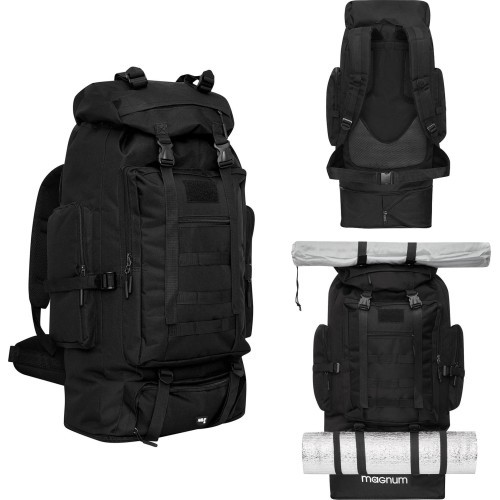 Тактический рюкзак Nils Camp Magnum NC1785, 100 л, чёрный