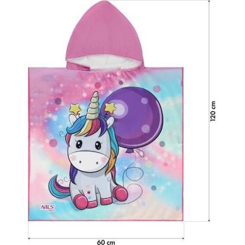Dvielis pončo NAR20 Unicorn NILS Aqua