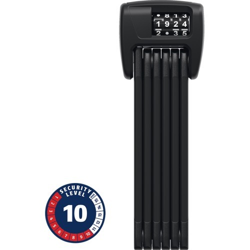Замок ABUS BORDO™ Combo 6000C/90 LED Black SH // складной, со светодиодной подсветкой, 90 см (чёрный)