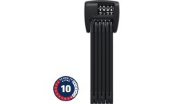 Slēdzene ABUS BORDO™ Combo 6000C/90 LED Black SH // salokāma, ar LED gaismu, 90 cm (melna)