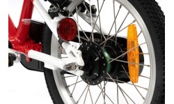 Velosipēds Karbon Superlight Automatic 16, sarkans