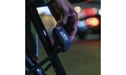 Slēdzene ABUS BORDO™ Combo 6000C/90 LED Black SH // salokāma, ar LED gaismu, 90 cm (melna)