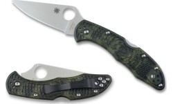 Saliekamais nazis Spyderco C11ZFPGR Delica 4 Zome, zaļš