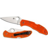 Saliekamais nazis Spyderco C11FPOR Delica 4, Flat Ground, oranžs