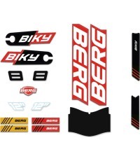 Uzlīmju komplekts Biky Cross Red rokas bremzei