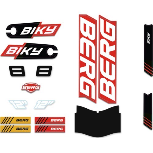 Biky - Sticker Set Cross Red Handbrake