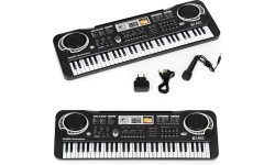 Keyboard piano for kids with microphone + power supply