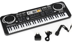 Keyboard piano for kids with microphone + power supply