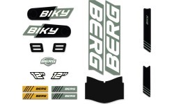 Biky - Sticker set Cross Green