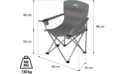 Pelēkzaļš kempinga krēsls NC3079 Nils Camp