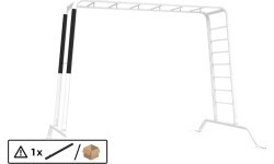 PlayBase – sānu rāmja metināta vingrošanas stienis, tēviņš-mātīte