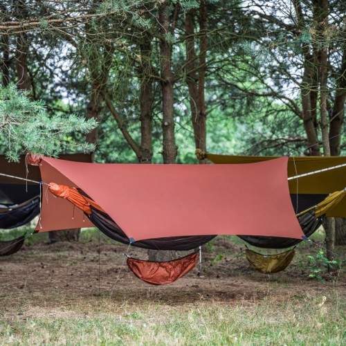 Lesovik HEKSA šūpuļtīkla tents, terra rosa