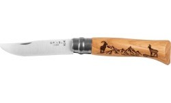 Opinel nazis 8 inox ozols Animal sērija - kalnu kaza