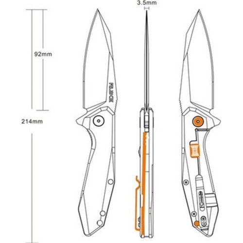 Folding Knife Ruike P135-SF, Silver