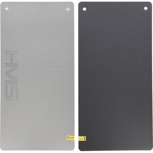 Fitnesa paklājs HMS Premium MFK07 gaiši pelēks-melns, 120 x 60 cm, EVA, 15 mm