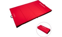 Folding Gymnastics Mat inSPORTline Quad fold 200 x 120 x 5 cm - Red