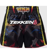 Venum x TEKKEN 8 Muay Thai šorti - Yoshimitsu - melns/oranžs
