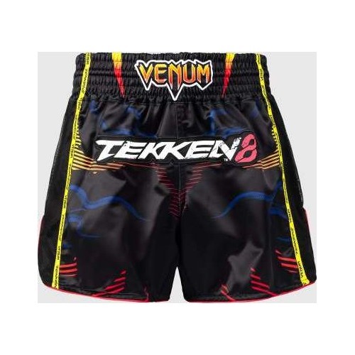 Venum x TEKKEN 8 Muay Thai šorti - Yoshimitsu - melns/oranžs