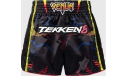 Venum x TEKKEN 8 Muay Thai šorti - Yoshimitsu - melns/oranžs