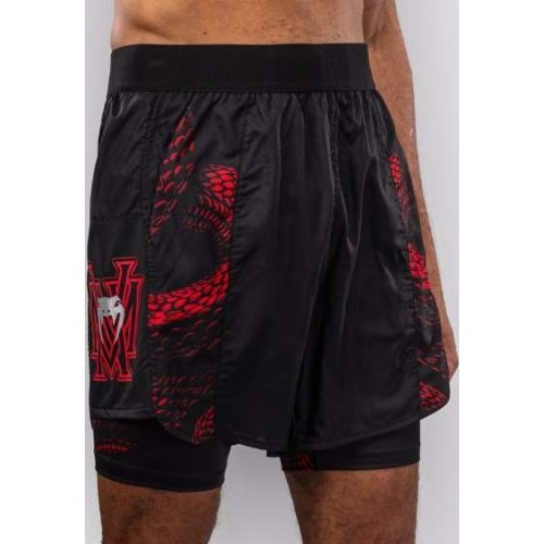 Venum Matupa Training Shorts - Black/Red/Silver