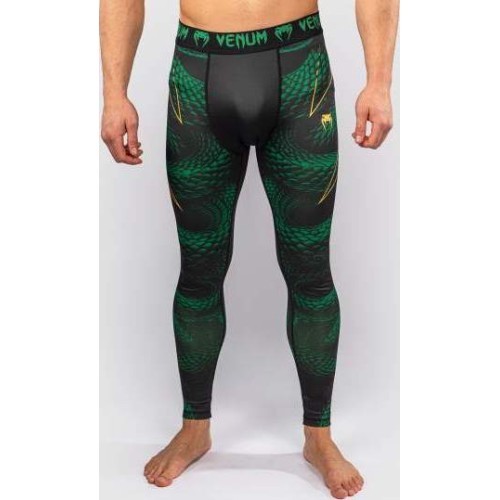 Venum Matupa vīriešu legingi (spats), melns/zaļš/zelta