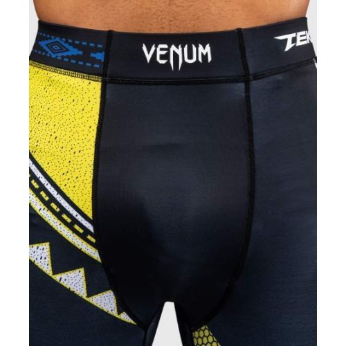 Venum x TEKKEN 8 Spats King legingi melni-dzelteni