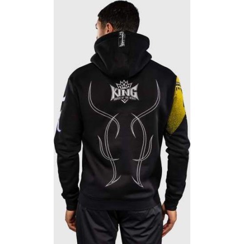 Venum x TEKKEN 8 kapuces džemperis - King - melns/dzeltens
