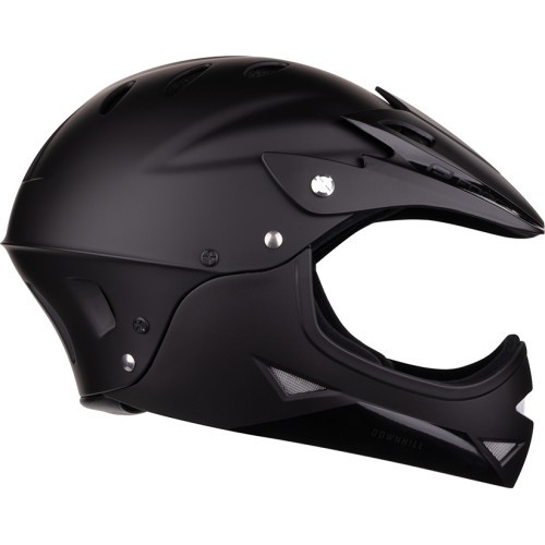 Bērnu ķivere FORCE DOWNHILL Junior, izmērs S-M (54-58 cm), melna